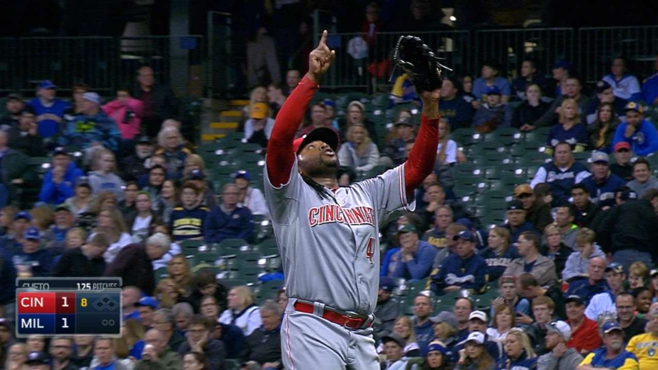 Cueto at his best in picking up first win