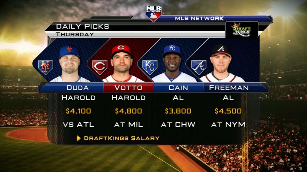 DraftKings picks: Votto, Duda, Sale