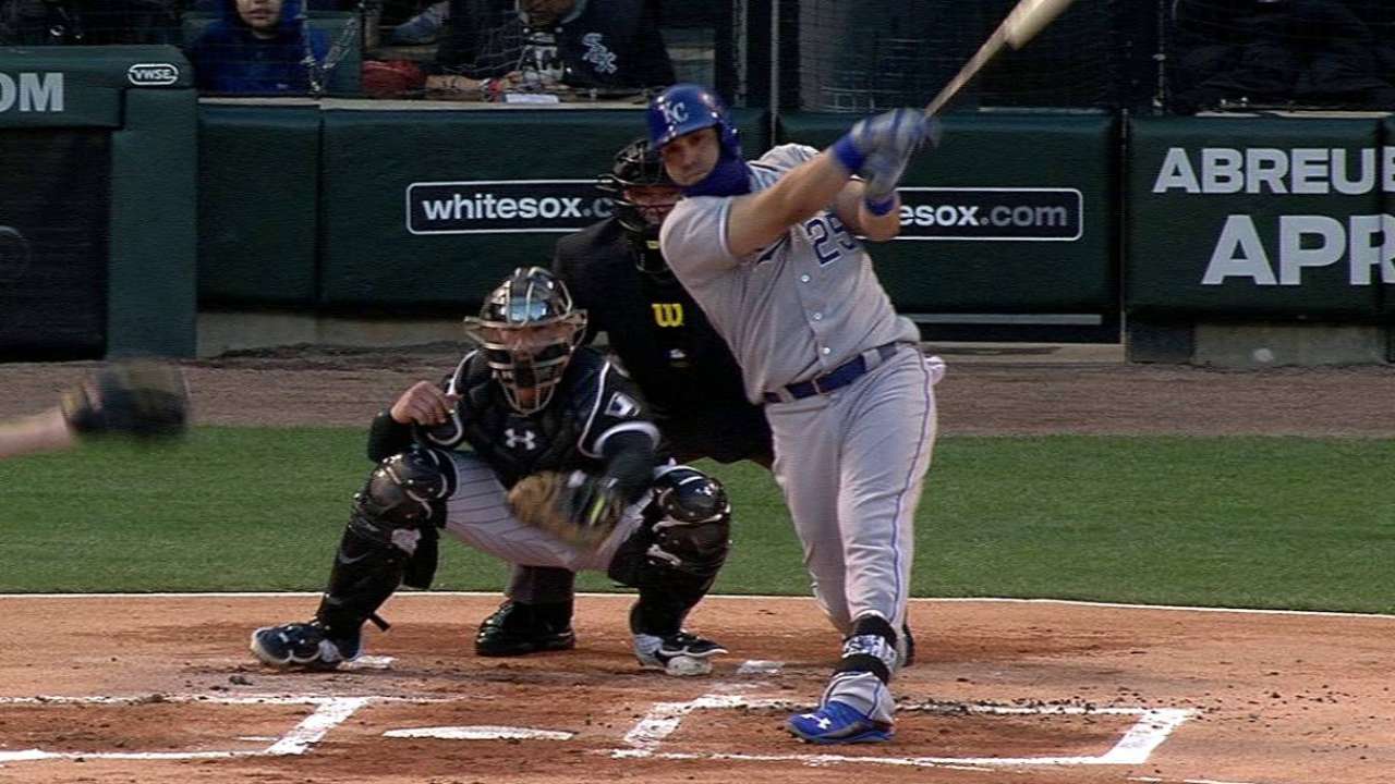 Morales' two-run single