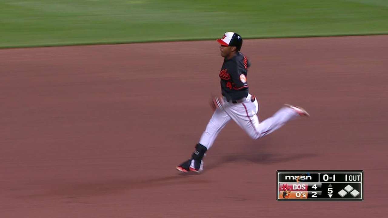 Navarro's first Major League hit