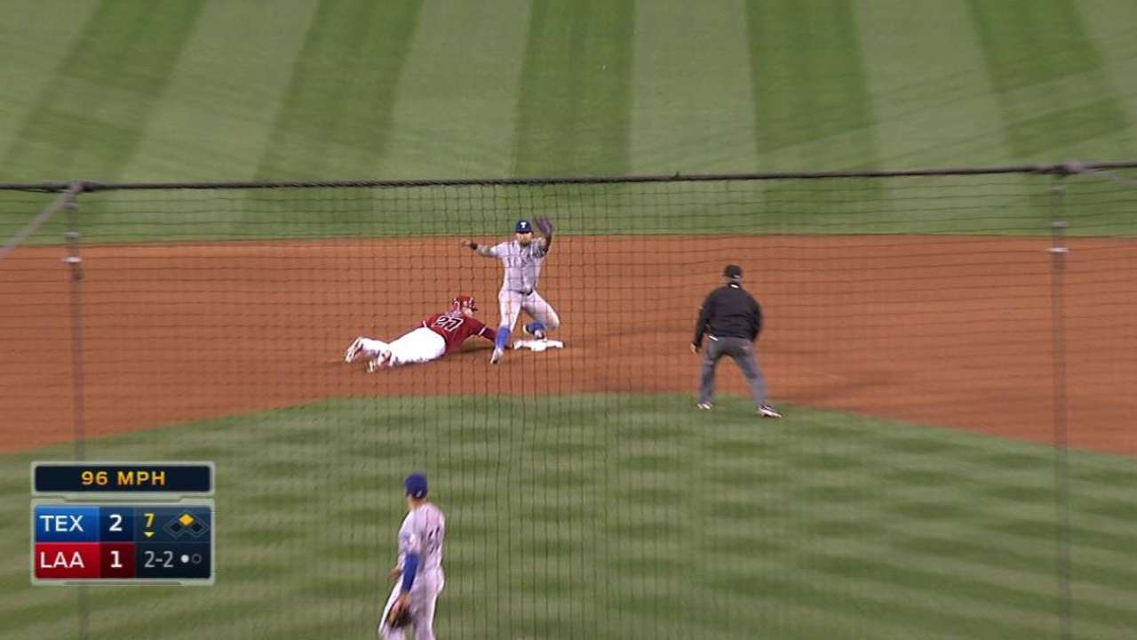 Keone snags a line drive