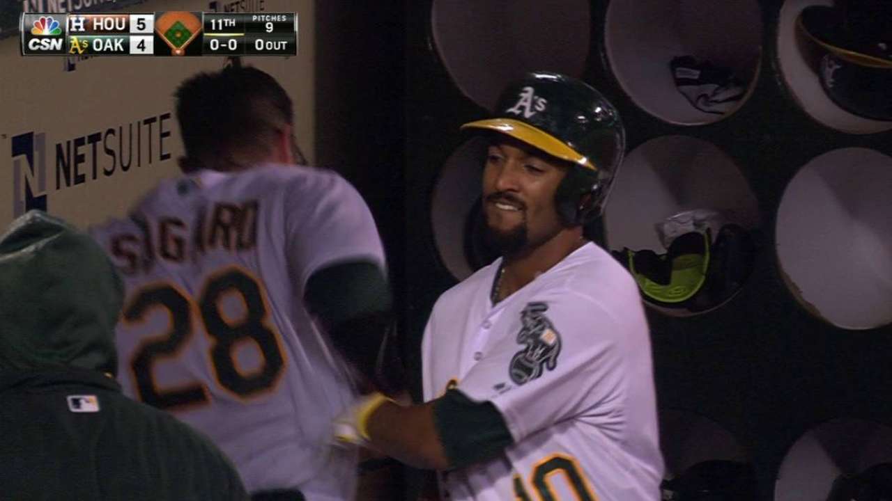 Semien's two-run homer