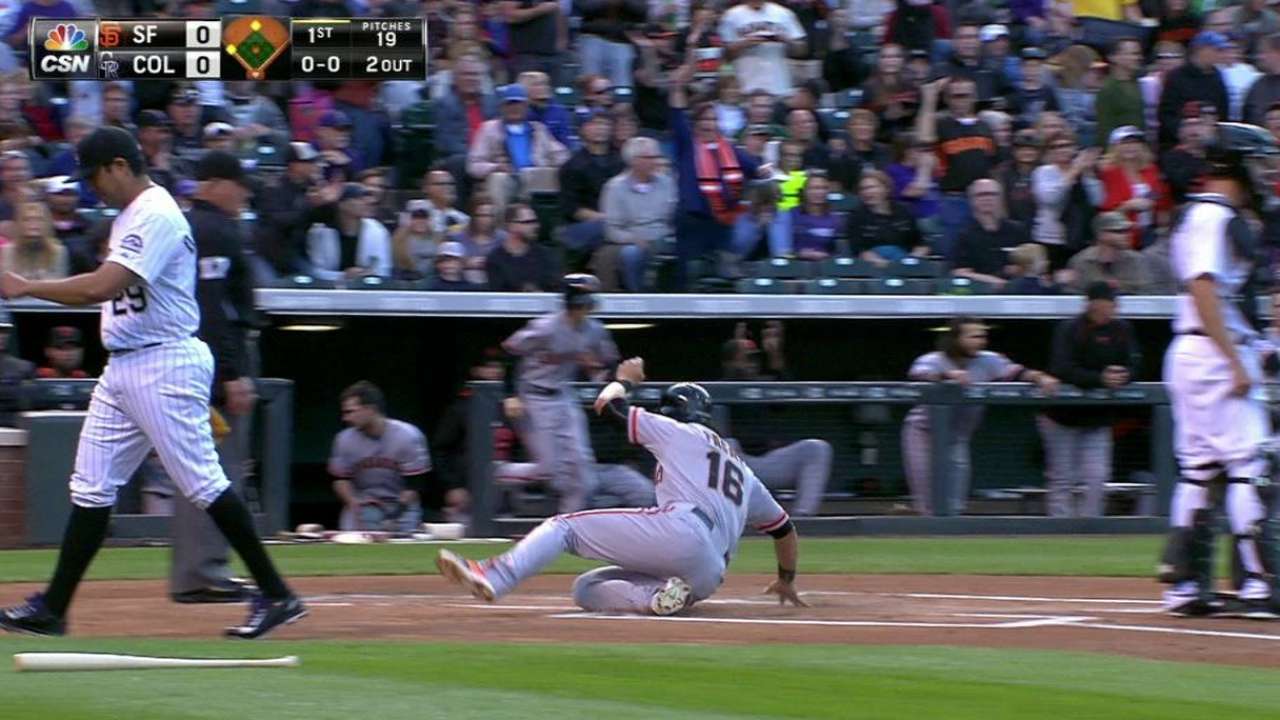 Posey's RBI double