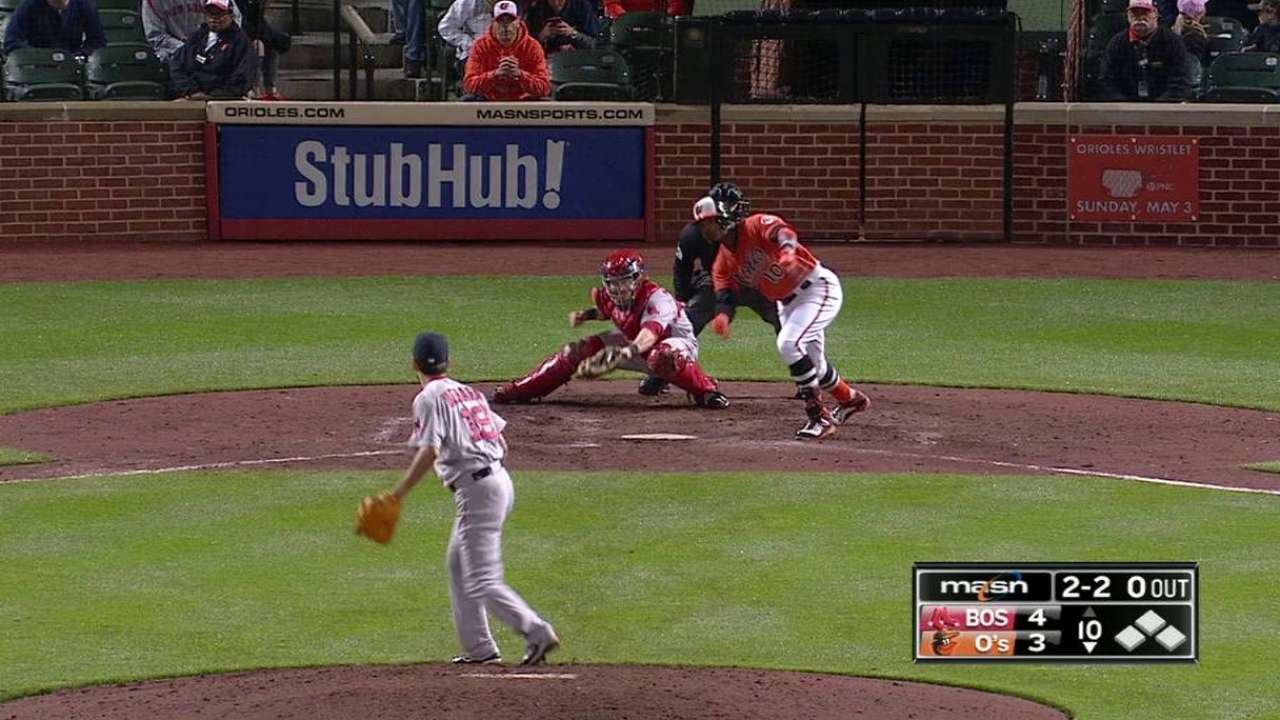 Jones' 10th-inning triple