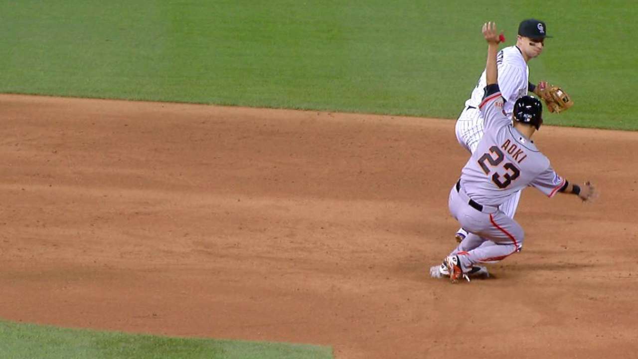 LeMahieu's great sliding play
