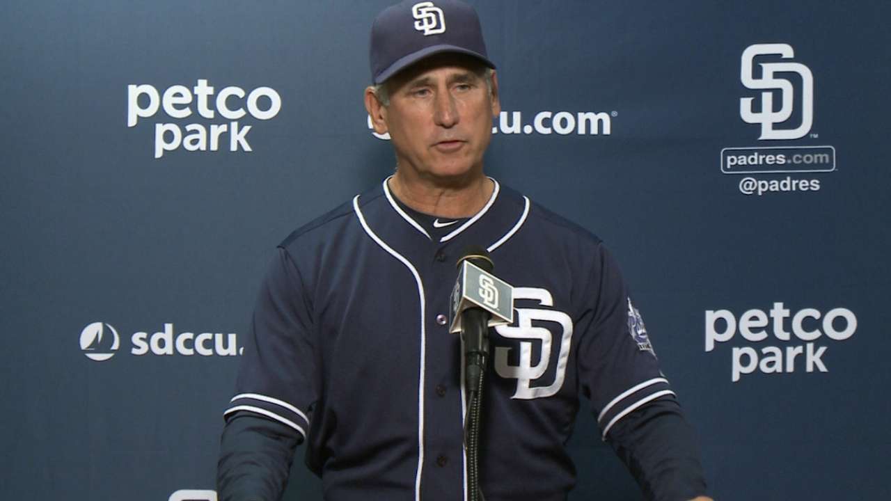 Black talks Padres' loss