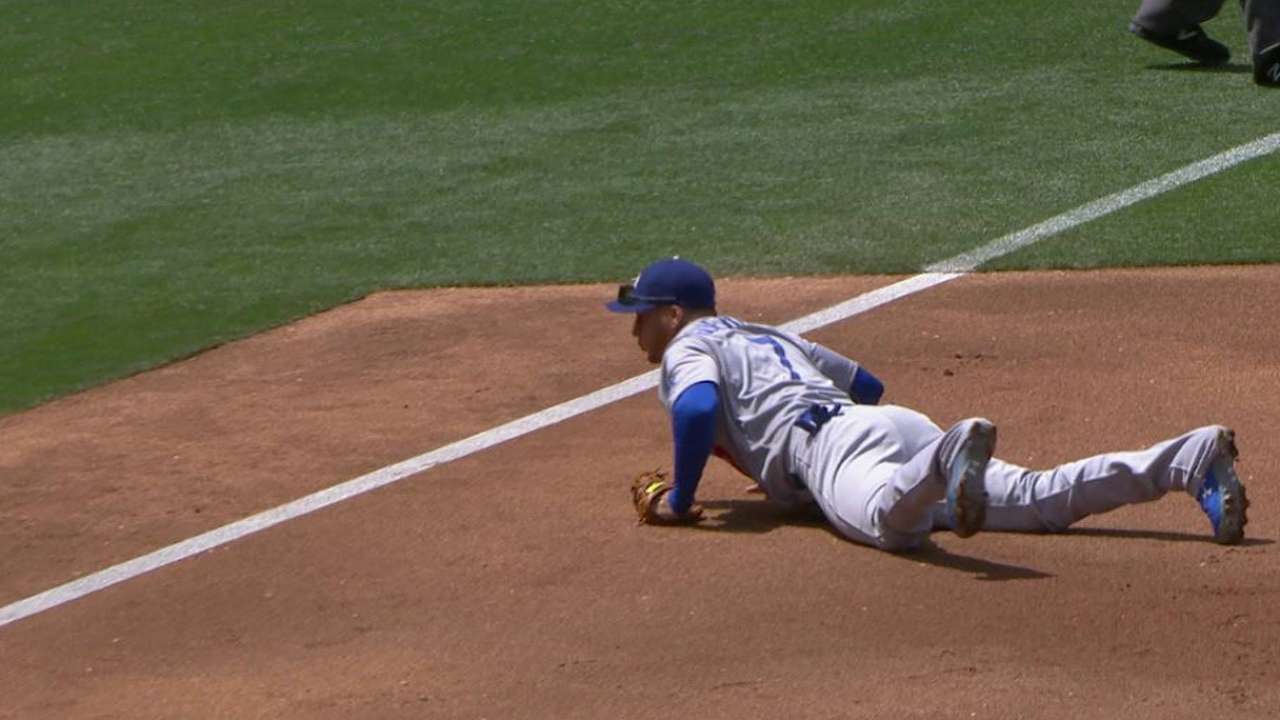 Guerrero's diving stop