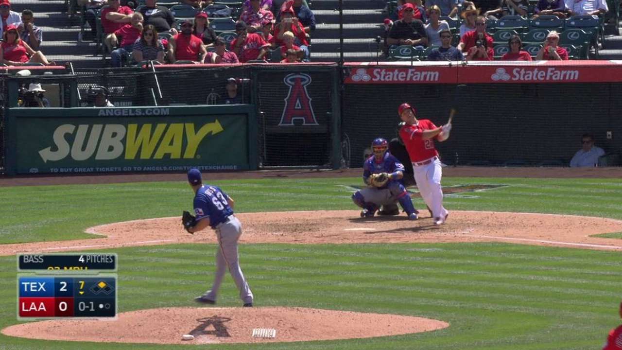Trout's two-run blast
