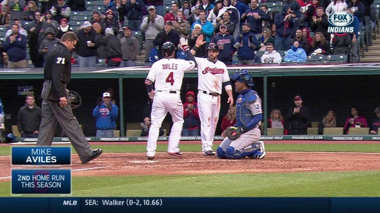 Aviles' two-run homer