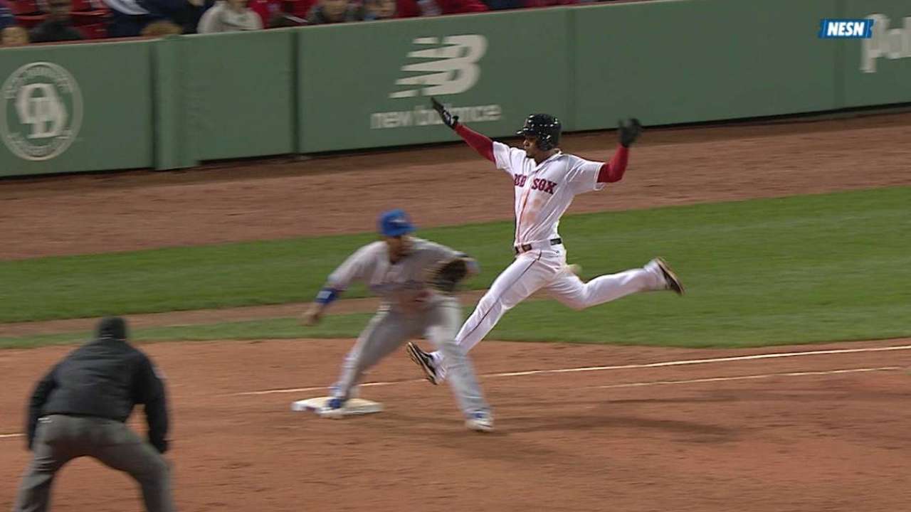 Farrell challenges out at first