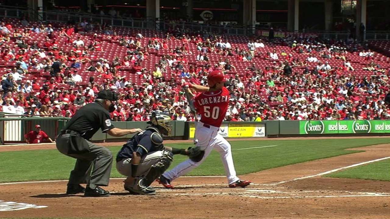 Lorenzen's first career hit