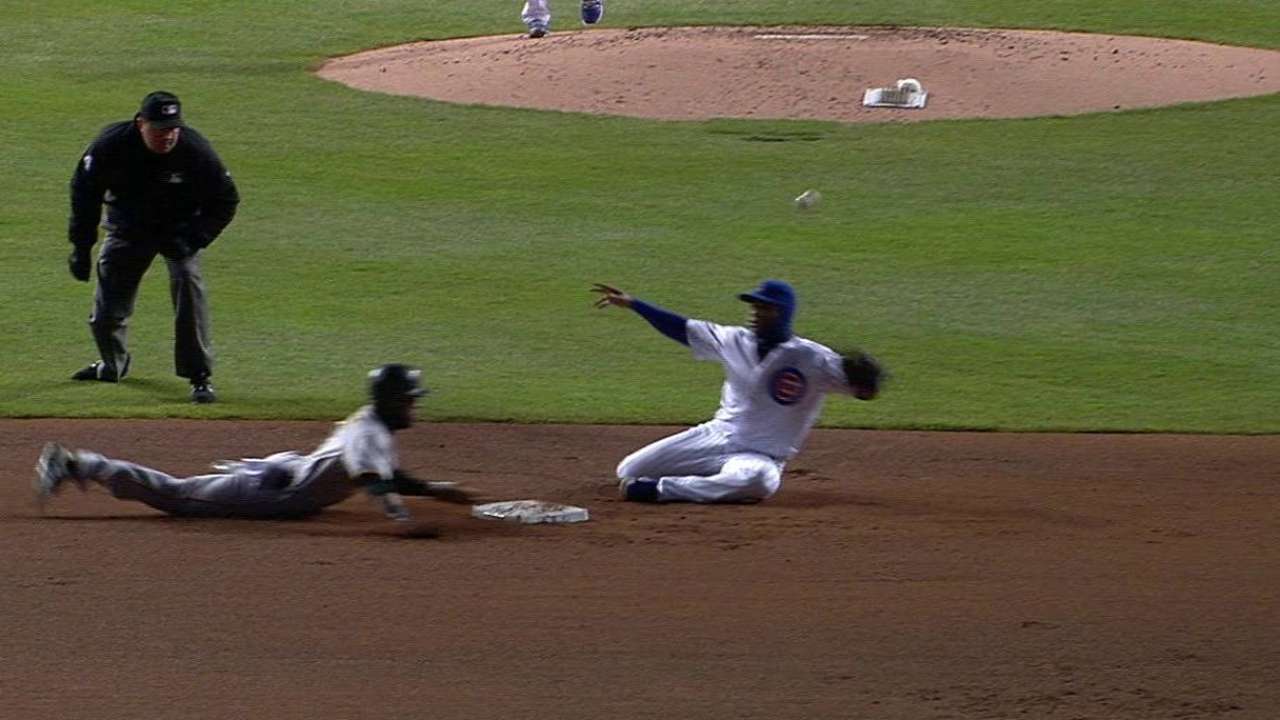 Marte takes two bases