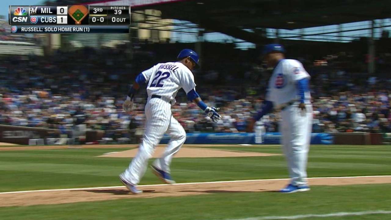 Lester y Russell guiaron a Cachorros sobre Cerveceros