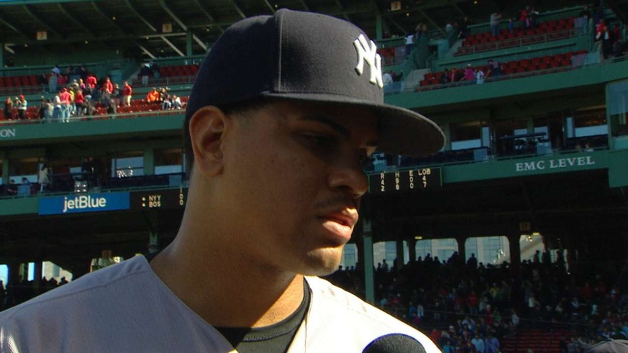 Yankees on win over Red Sox