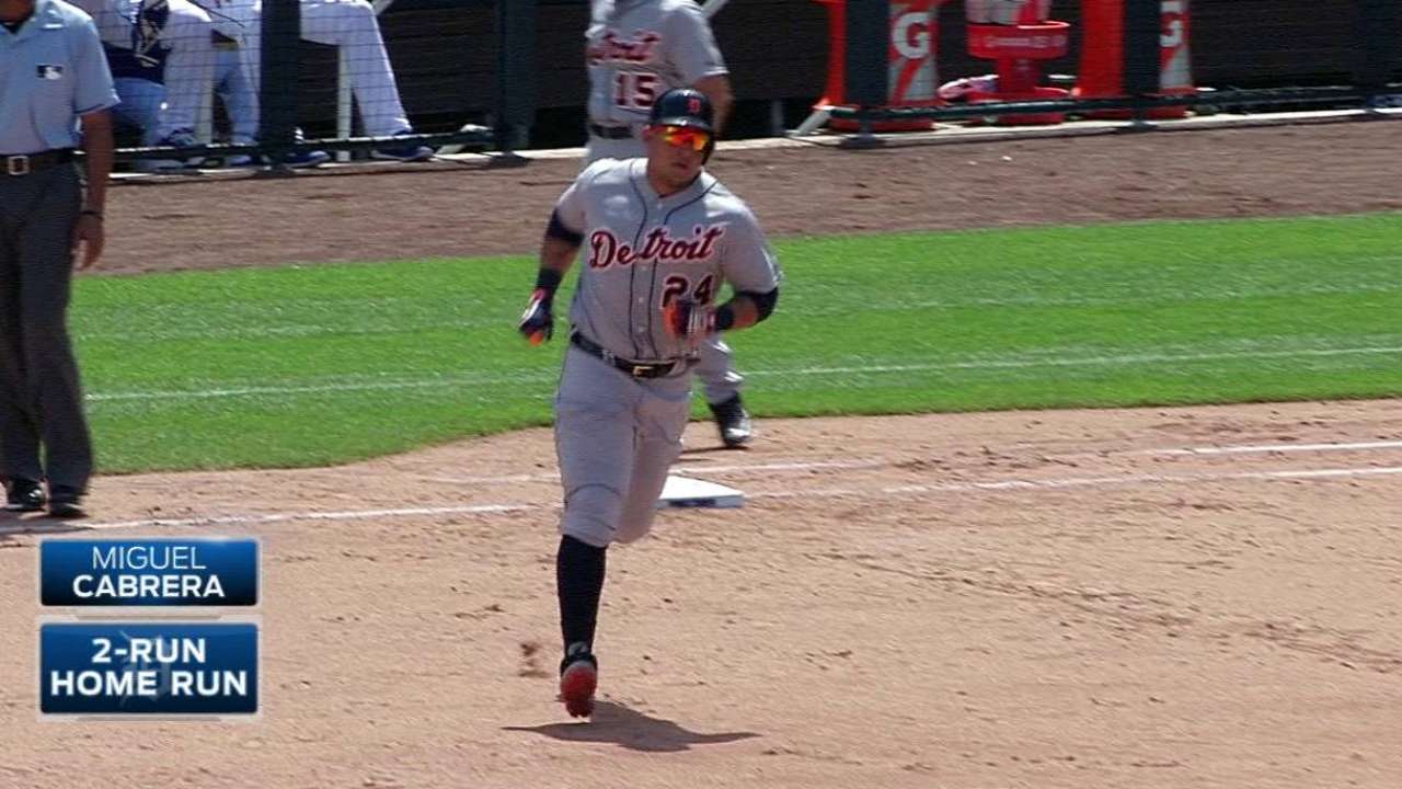 Detroit vence a K.C. de la mano de Cabrera, Aníbal