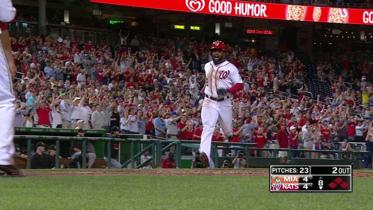 Escobar bateó de 5-5 en victoria de los Nacionales