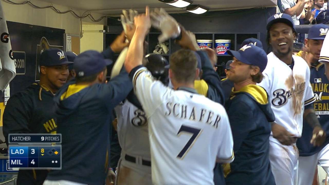 Brewers rally to win Counsell's debut