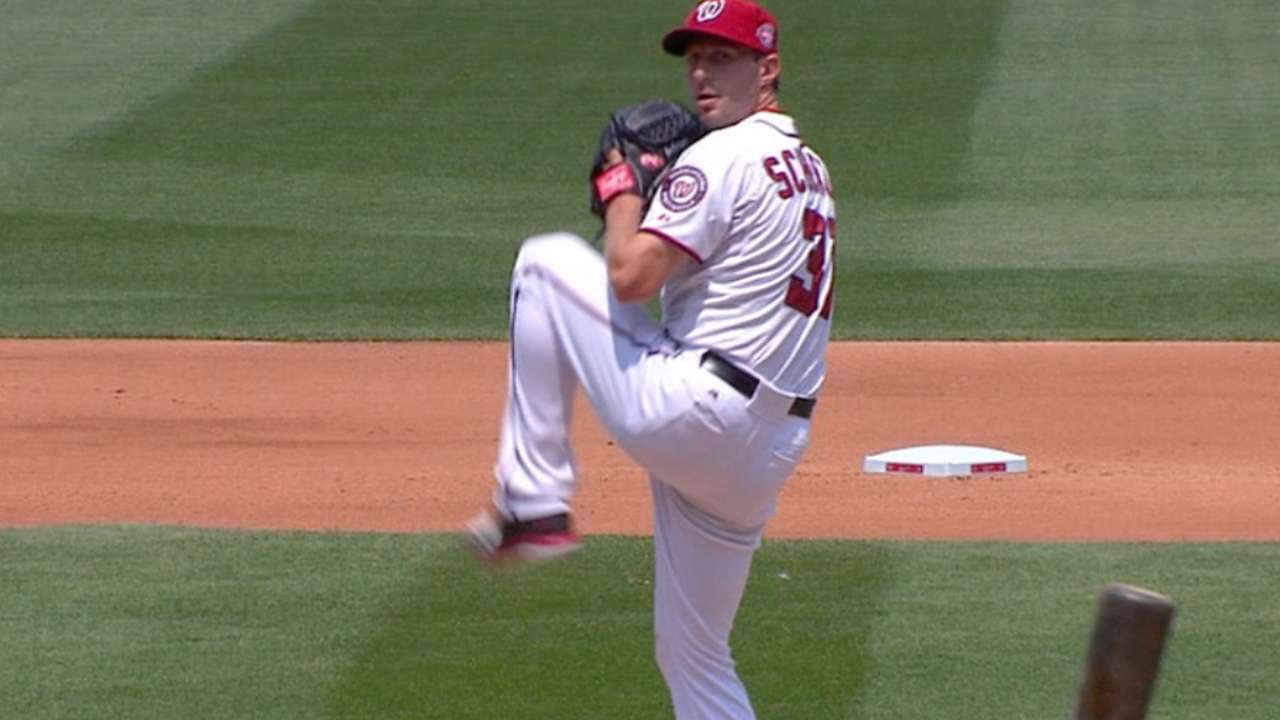 Scherzer's 10 strikeouts