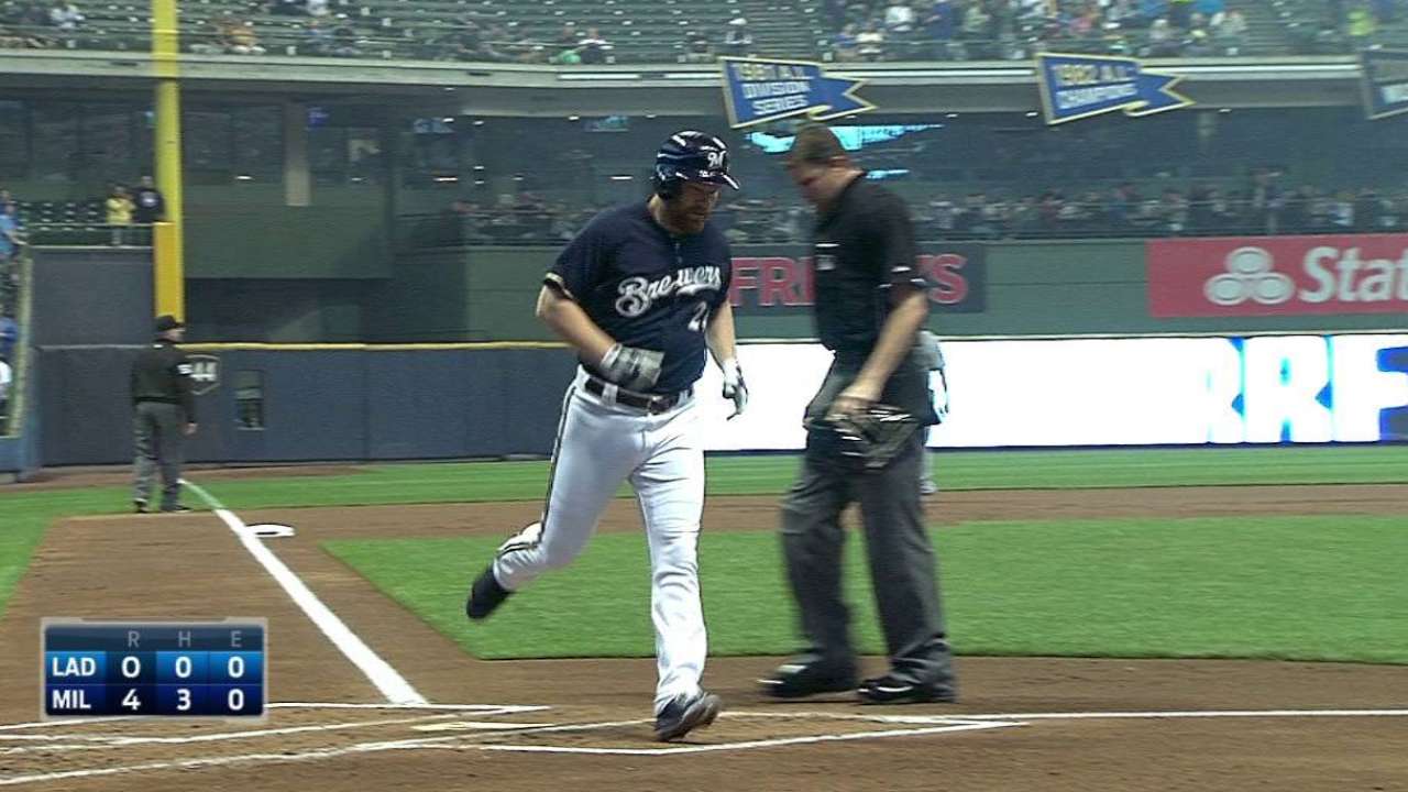 Cerveceros madrugaron para imponerse a Dodgers