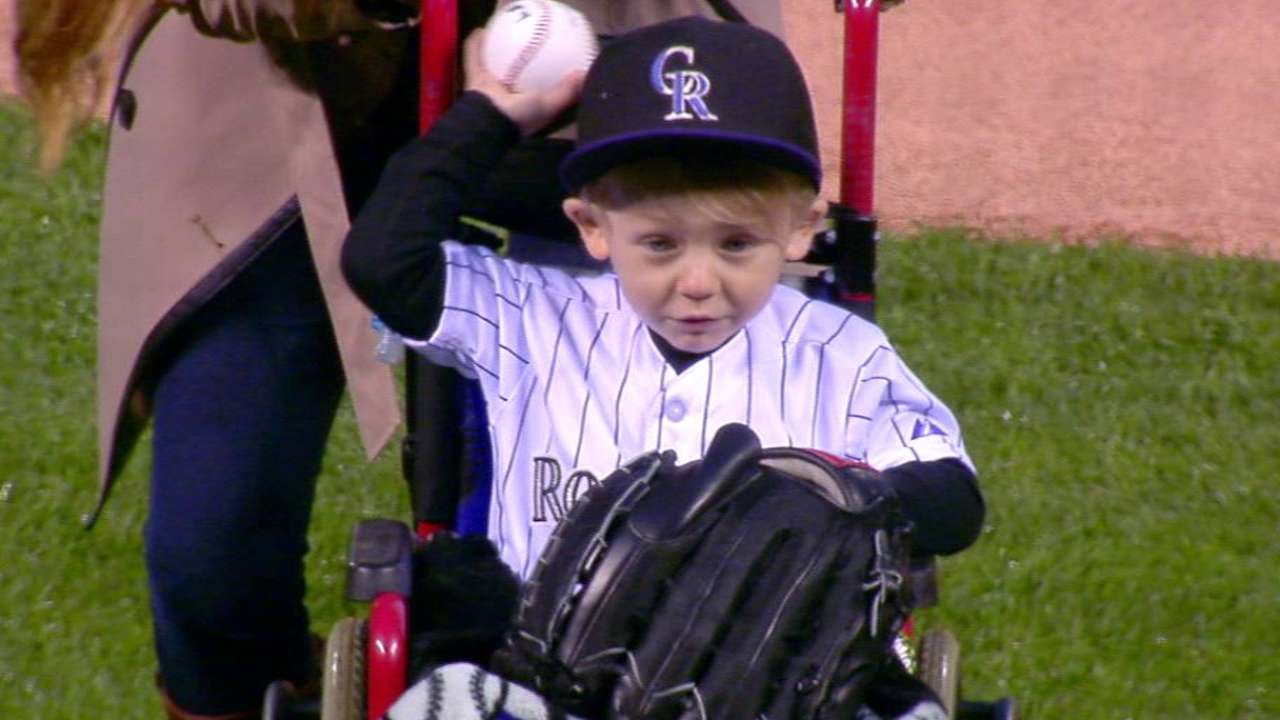 2-year-old's recovery, 1st pitch 'incredible'