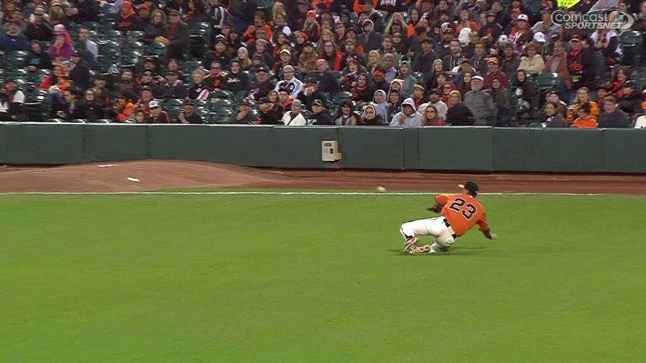 Aoki's sliding grab in left