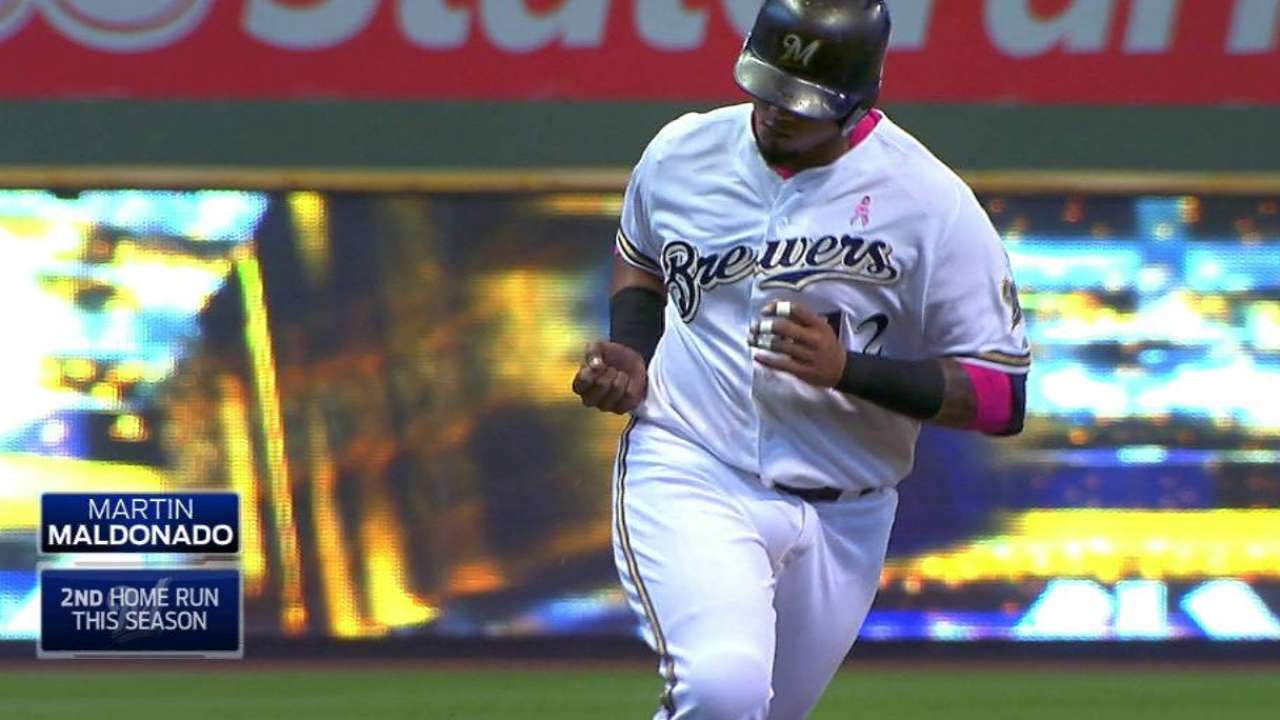 Maldonado's game-tying homer