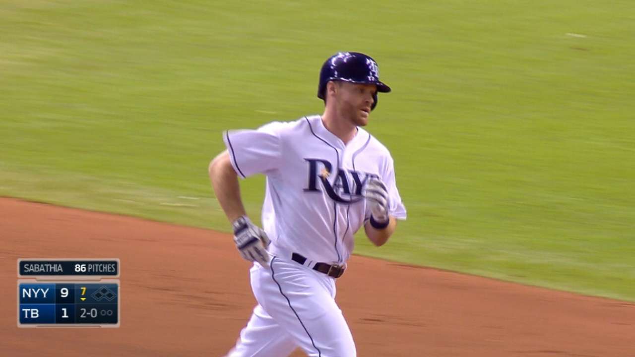 Rays hit back-to-back homers