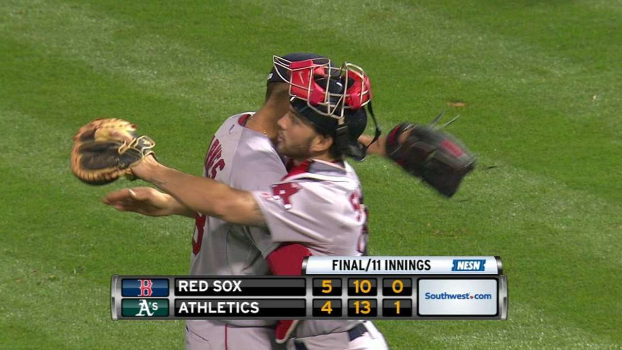 Barnes steps up, earns first big league win