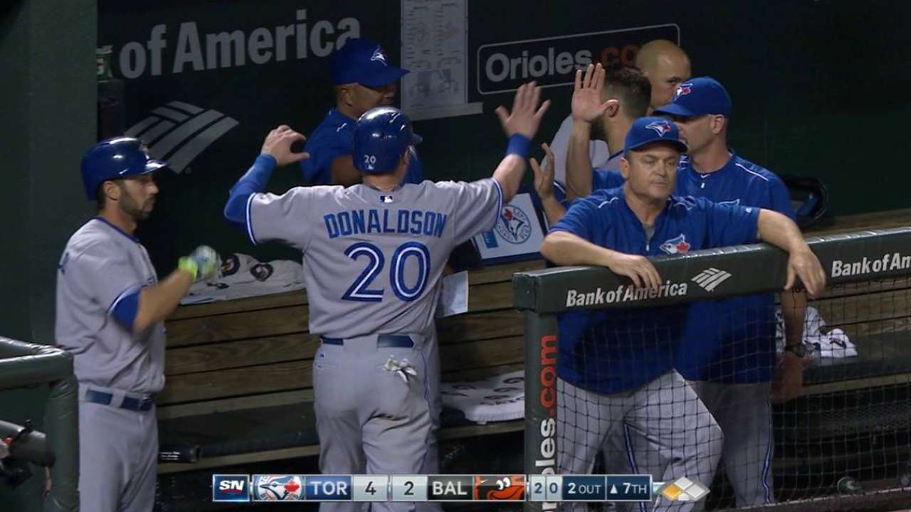 Donaldson scores on passed ball