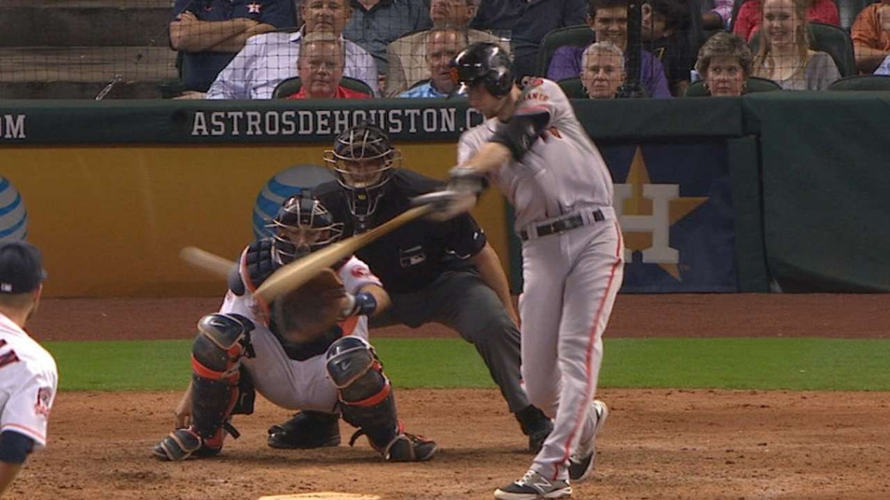 Giants score five in the 5th