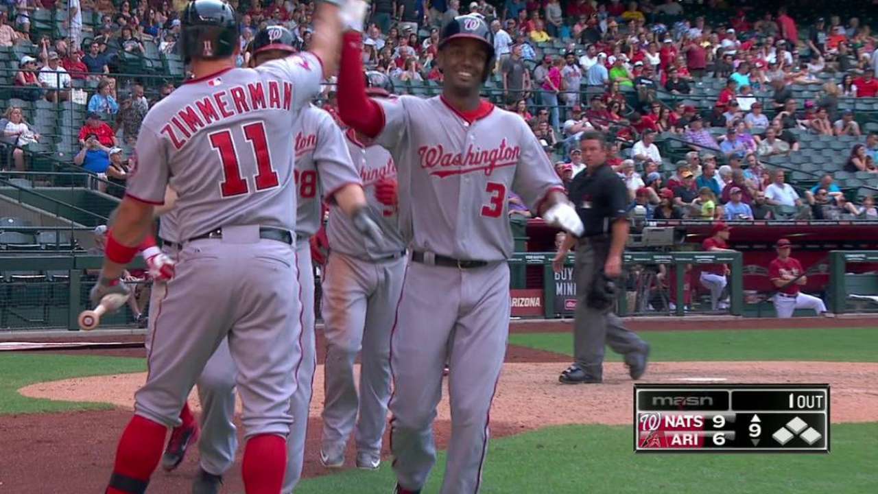 Grand slam de Nacionales hundió a los D-backs