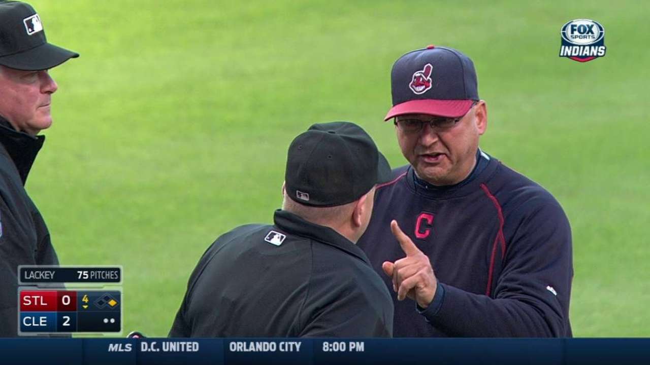 Francona tossed from the game