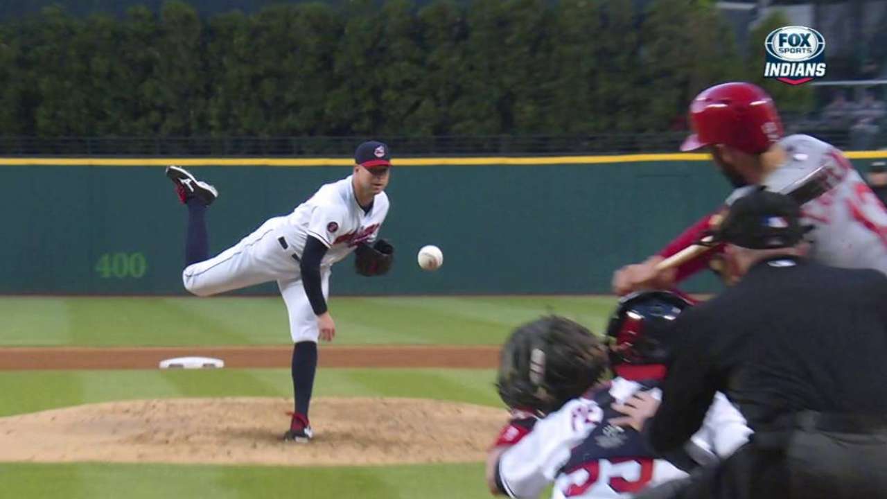 Kluber notches 16th strikeout