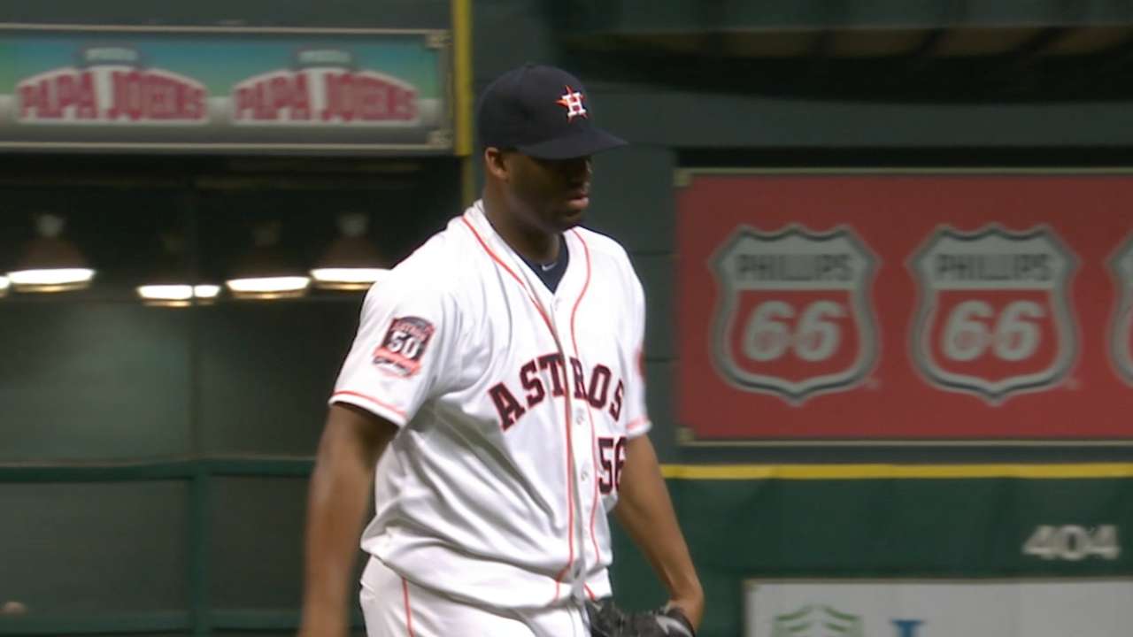 Hernandez's four-pitch inning