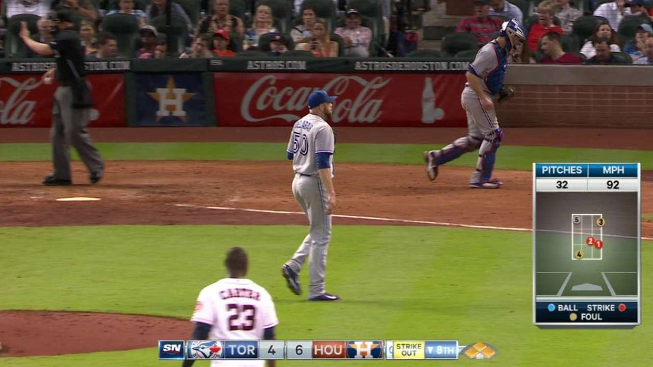Delabar fans Marisnick