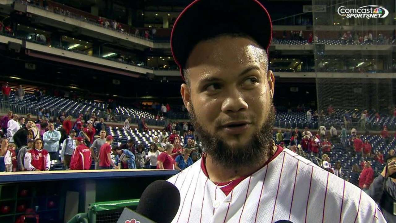 Garcia on first career save