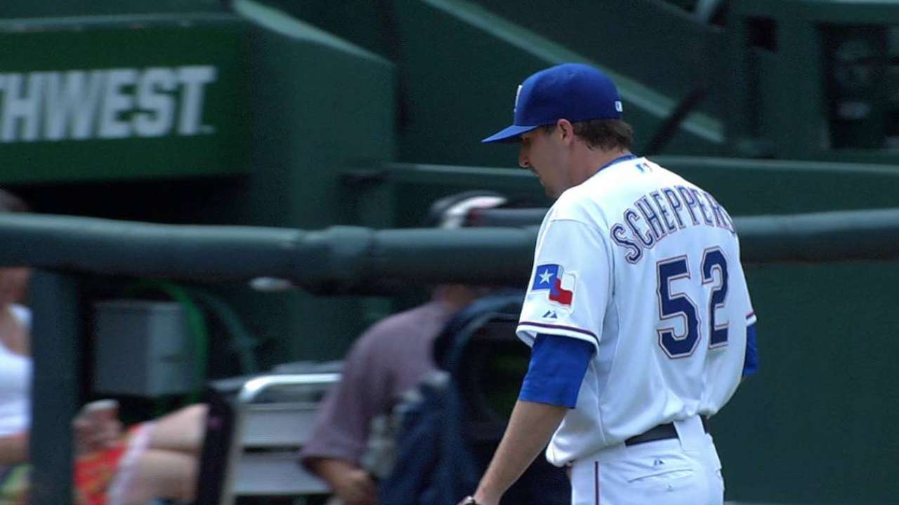 Scheppers ends the frame