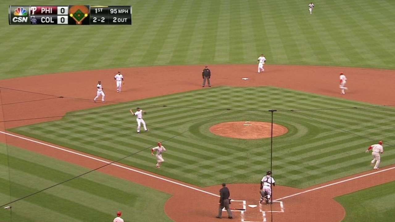 Utley scores on error