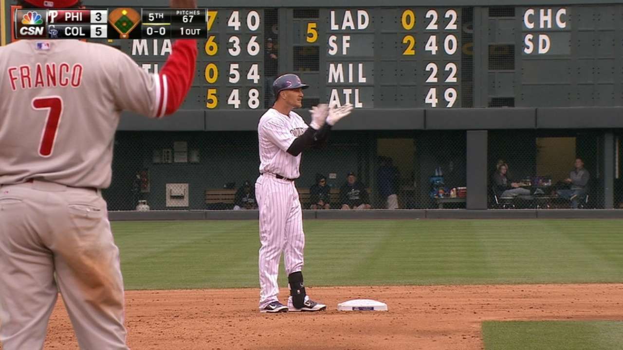 Barnes' four-hit game