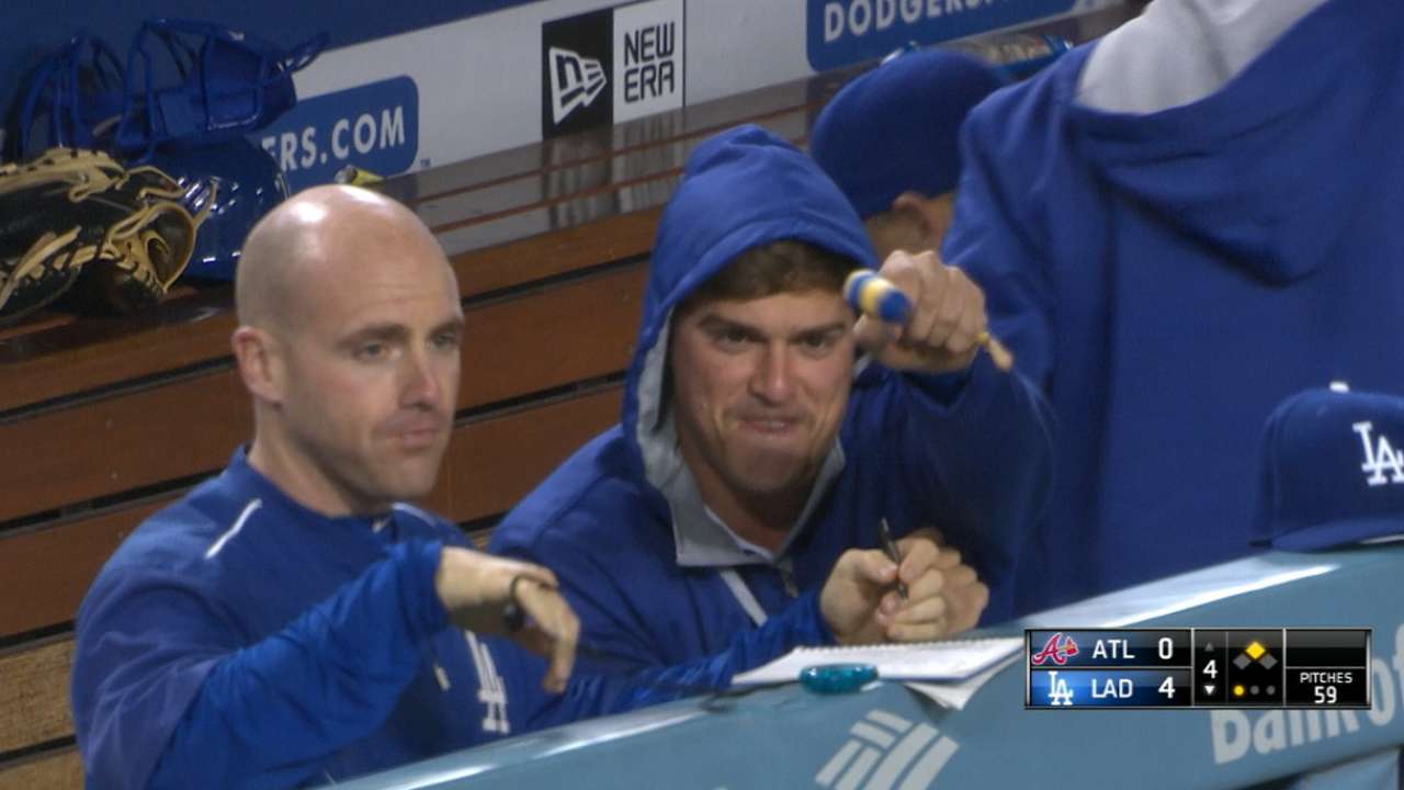 Dodgers' six-run 4th inning