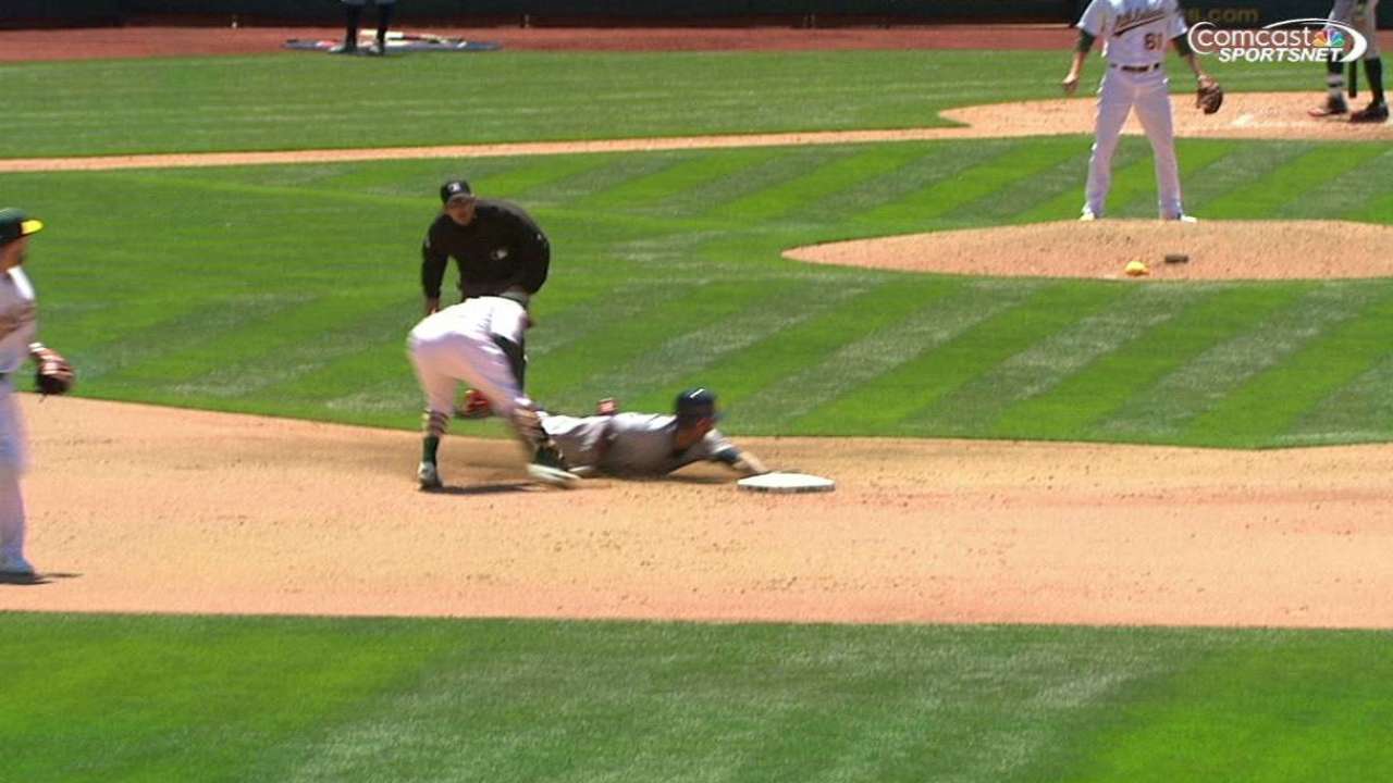 Sogard tags out Gose