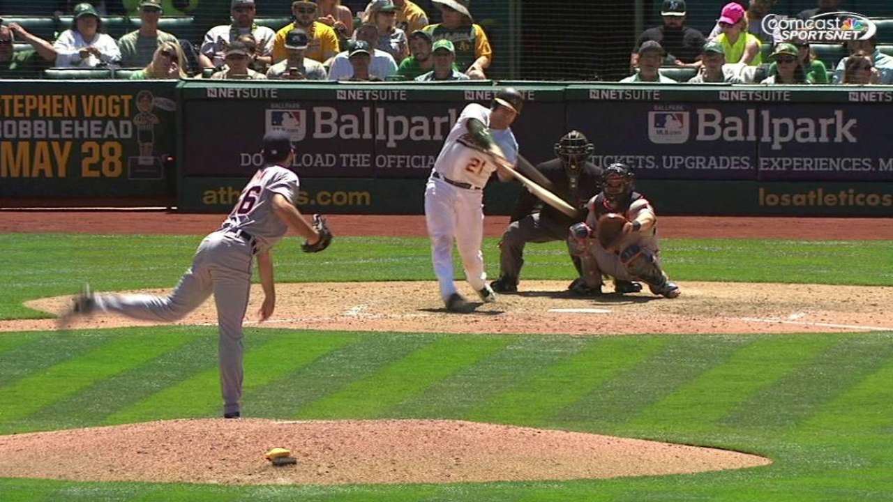 Vogt's triple to right