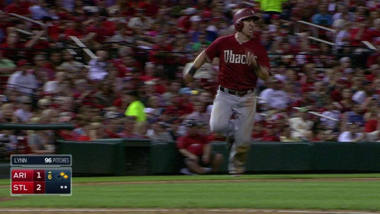 D-backs plate two on single