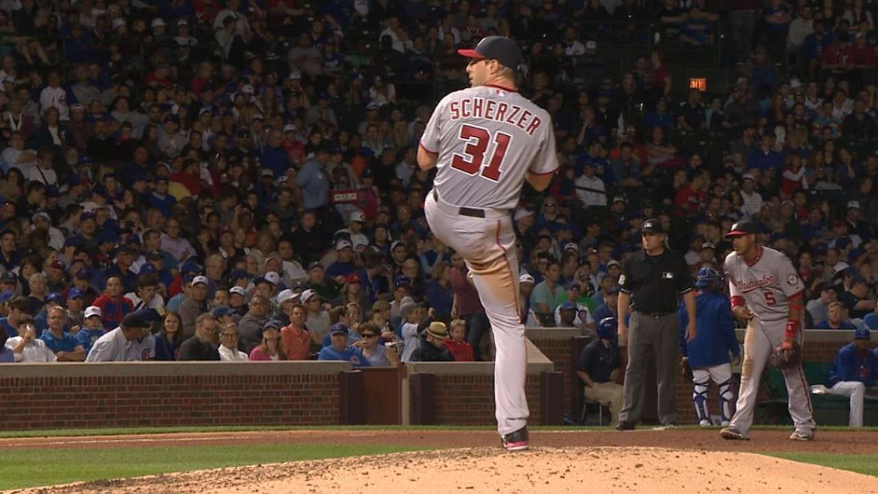 Nats take set after Scherzer out-K's Lester