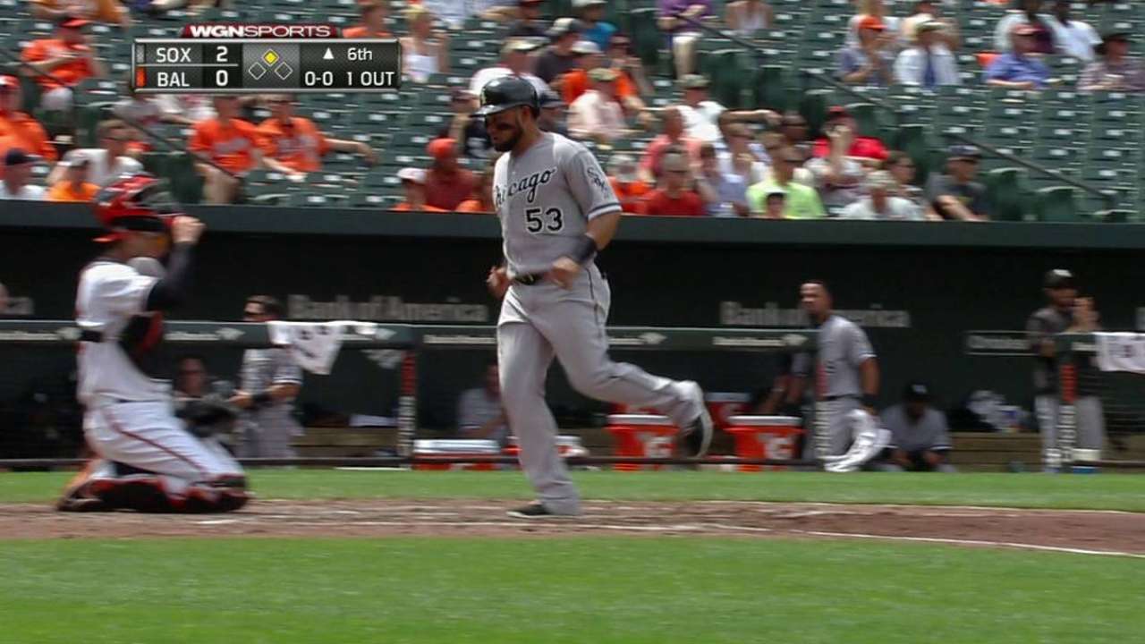 LaRoche's double plates a run