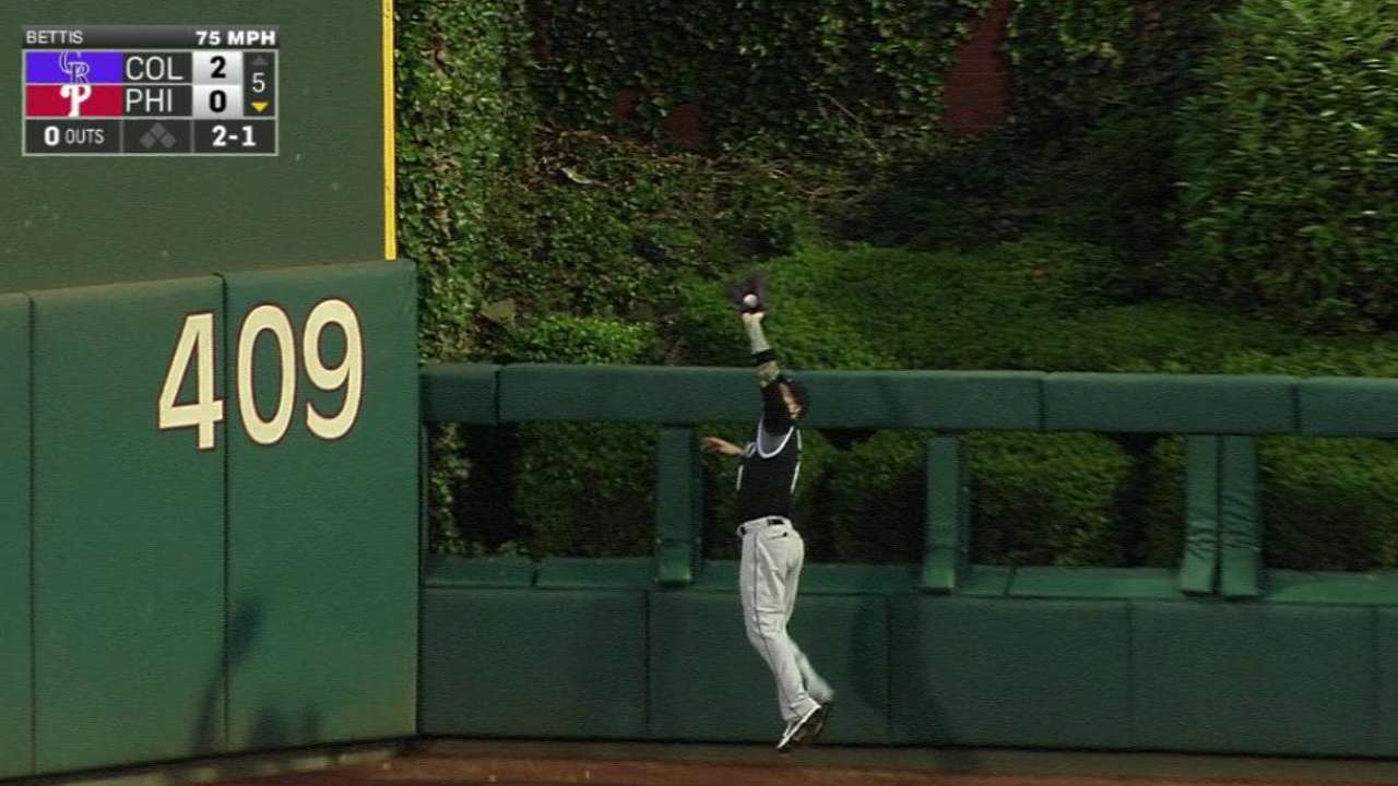Barnes' leaping catch