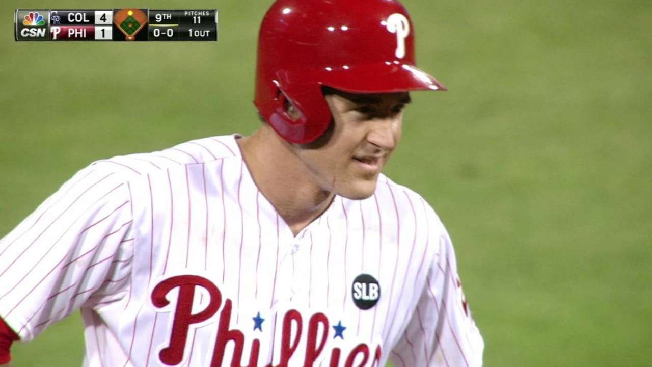 Utley plates Revere on misplay