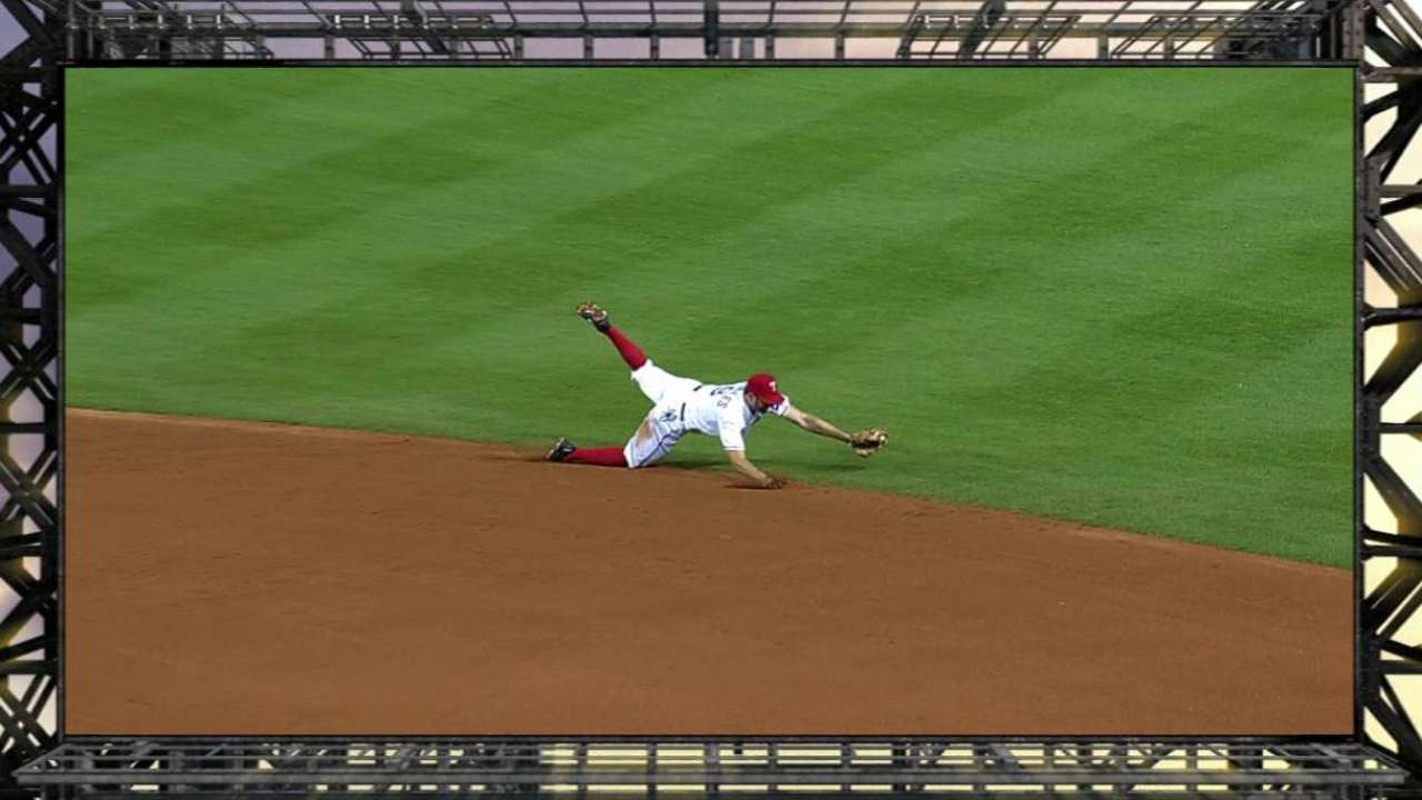 Rosales' diving stop