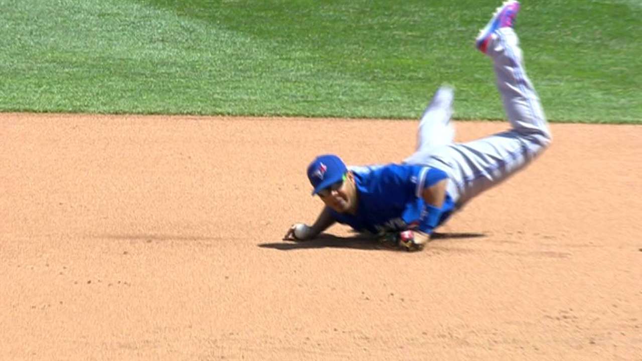 Encarnacion sits with sore left hamstring