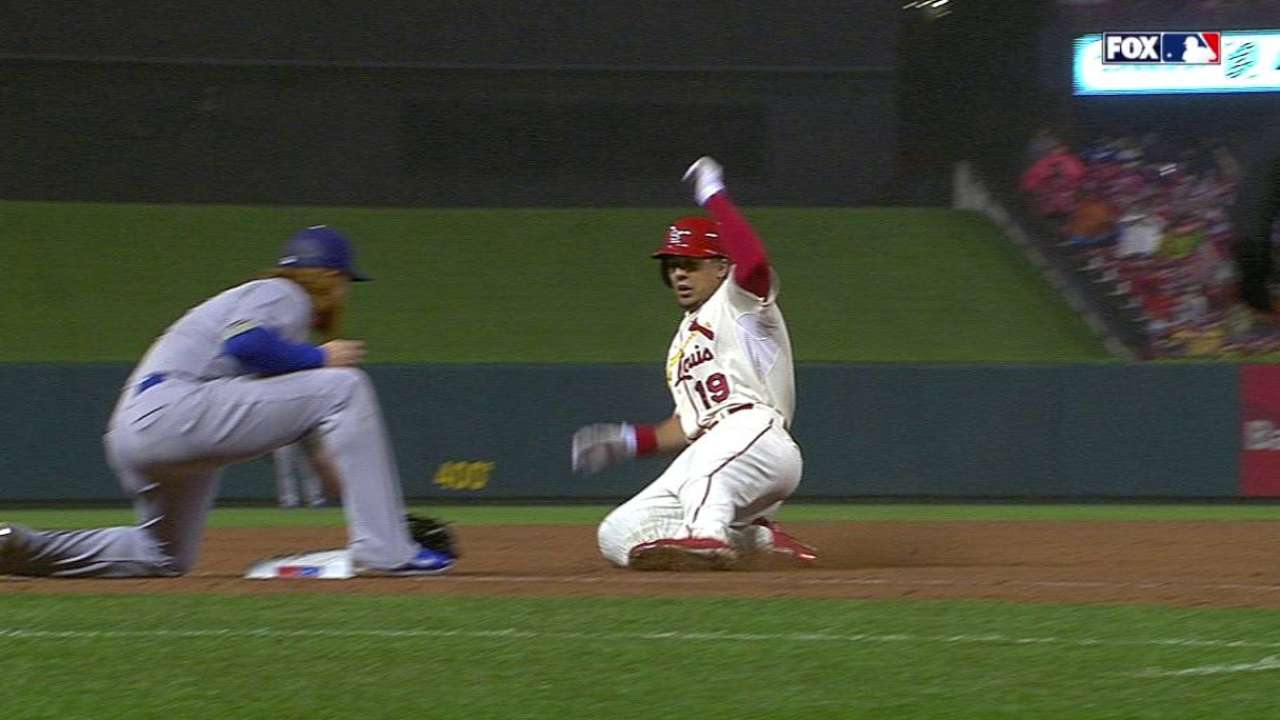 Van Slyke returns to action with home run